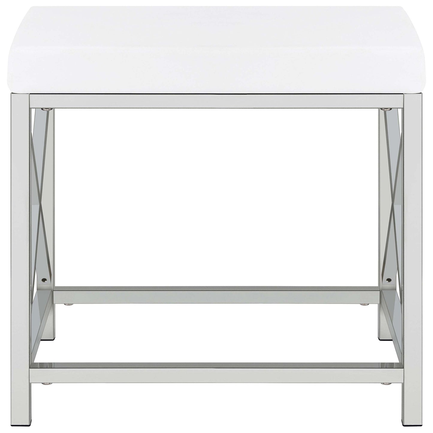 Eliza 2-piece Vanity Set with Hollywood Lighting White and Chrome