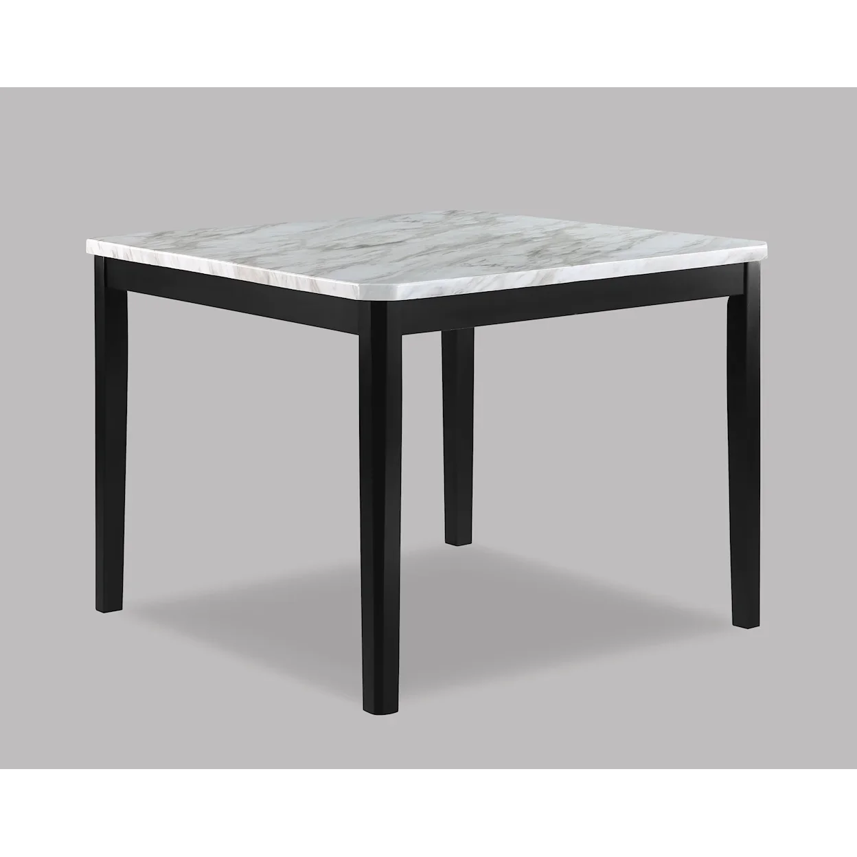 PASCAL COUNTER HEIGHT WHITE TOP BLACK LEG