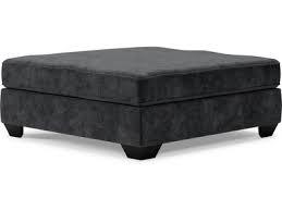 Lavernett Charcoal Oversized Accent Ottoman