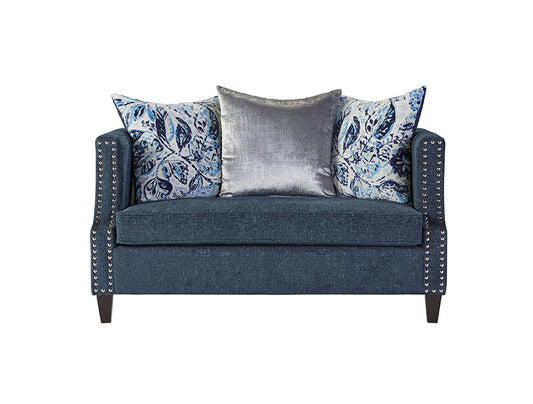 17500 - Simone Indigo Loveseat