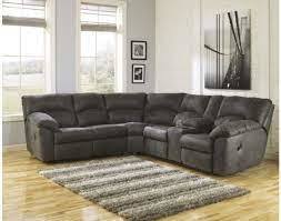 Tambo Pewter Sectional Left Hand Facing Manual Reclining Love Seat