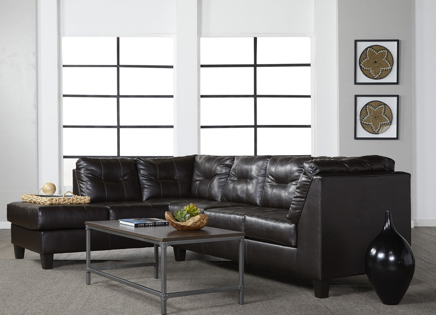 2500 - San Marino Chocolate (Sectional) Left Facing Chaise