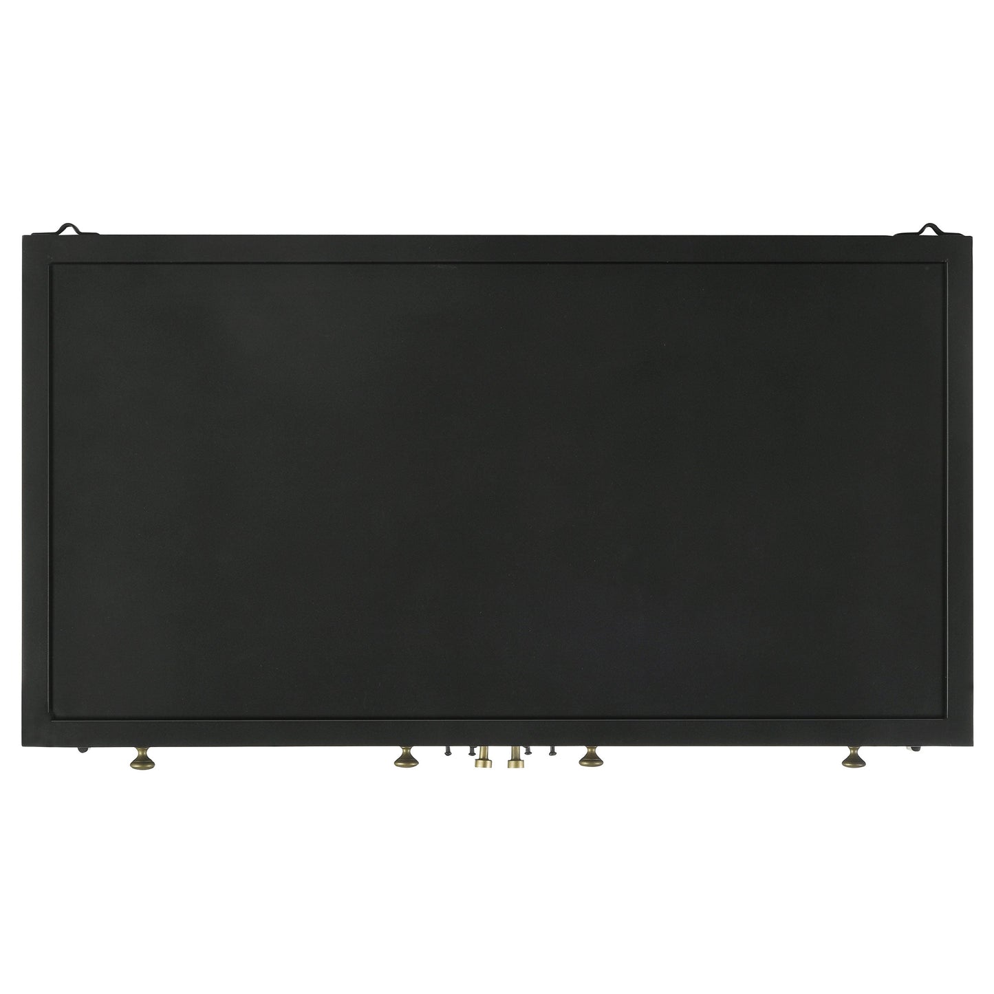 Sadler 2-drawer Accent Cabinet with Glass Doors Black