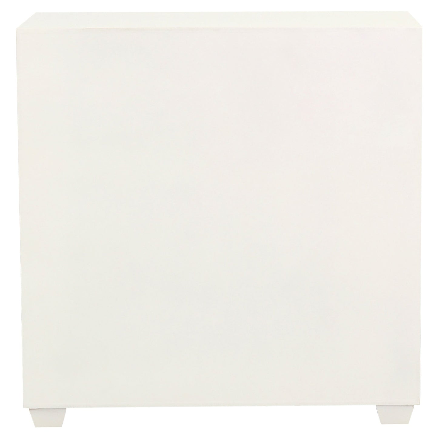 Belinda 2-door Accent Cabinet White and Gold