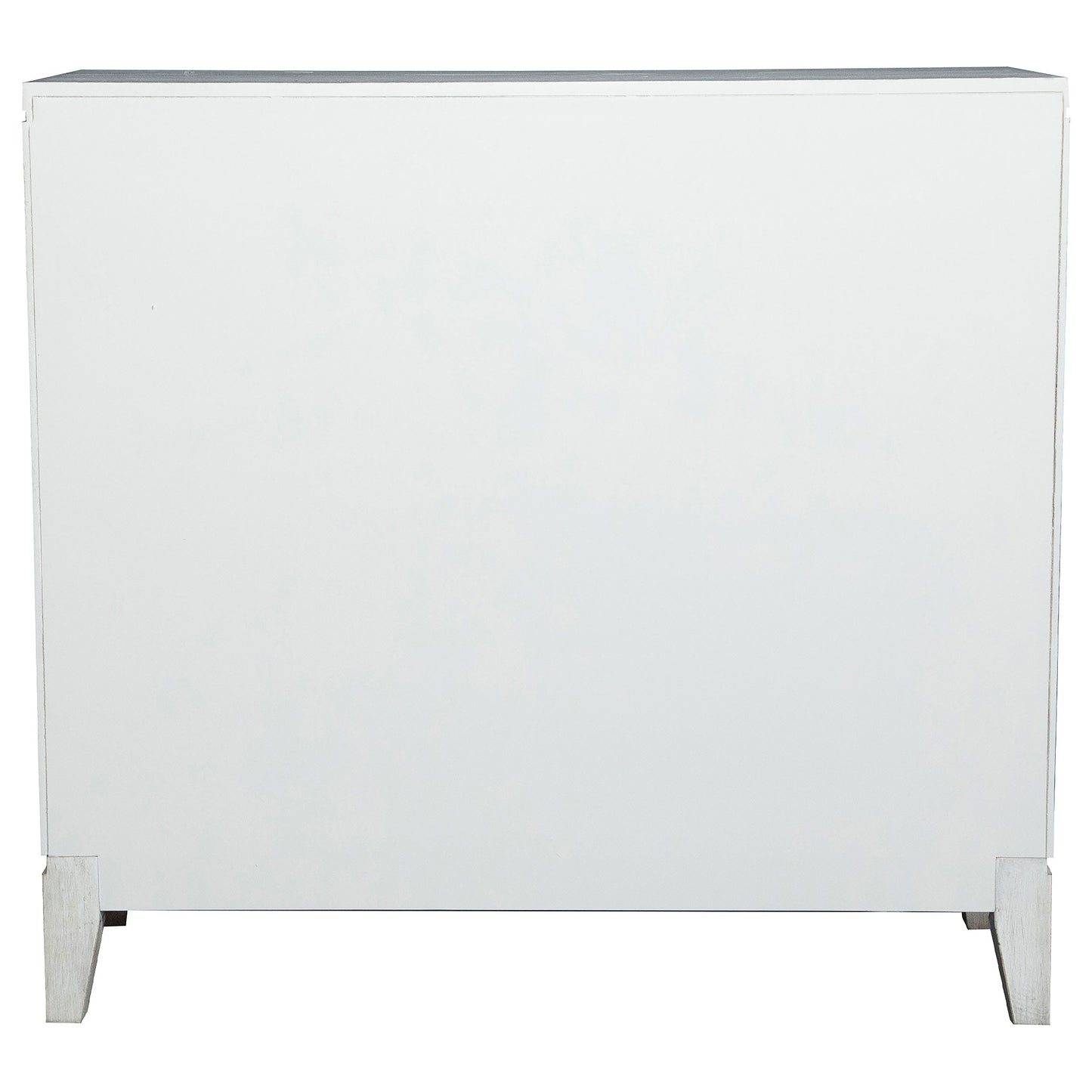 Moody Accent Cabinet with Carved Door Antique White