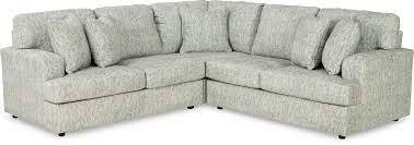 Playwrite Gray Sectional Left Hand Facing Love Seat