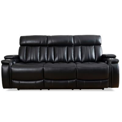 Royce Midnight Power Reclining Sofa With Drop Down Console