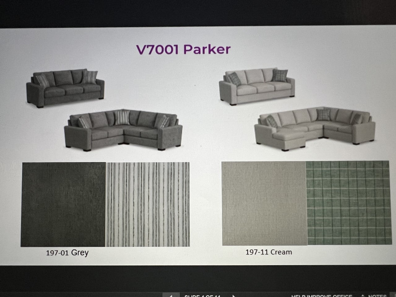 Parker Sectional (197-01 Gray)