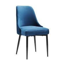 Celeste Blue Fabric Dining Chair