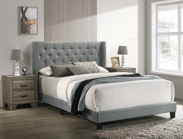 MAKAYLA KING BED GREY