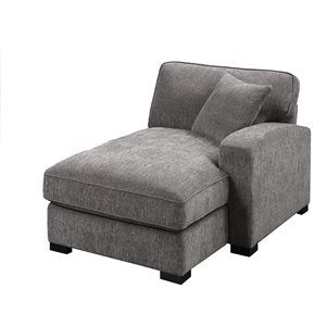 REPOSE  RSF CHAISE W/1 PILLOW-DARK GREY