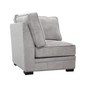 ANALIESE  CORNER CHAIR LIGHT GREY W/2 PILLOWS