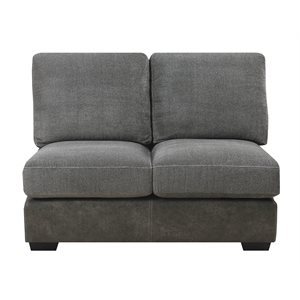 BERLIN  ARMLESS LOVESEAT-GREY