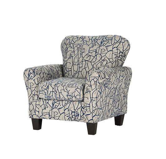 3010 - Scribble Indigo Occasional Chair