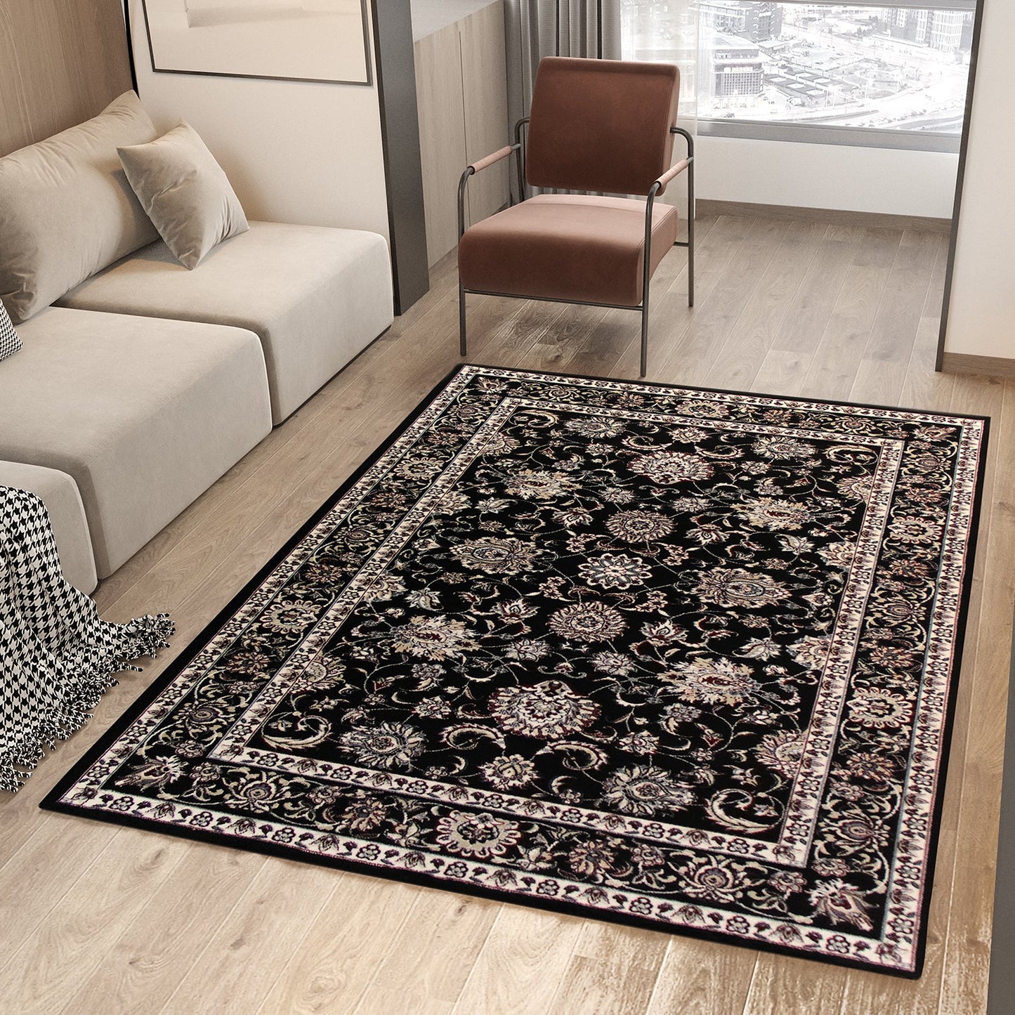 ARABELLA-AR_00_0145_BLACK-ROLL RUNNER 2.2 x 99-66x3018