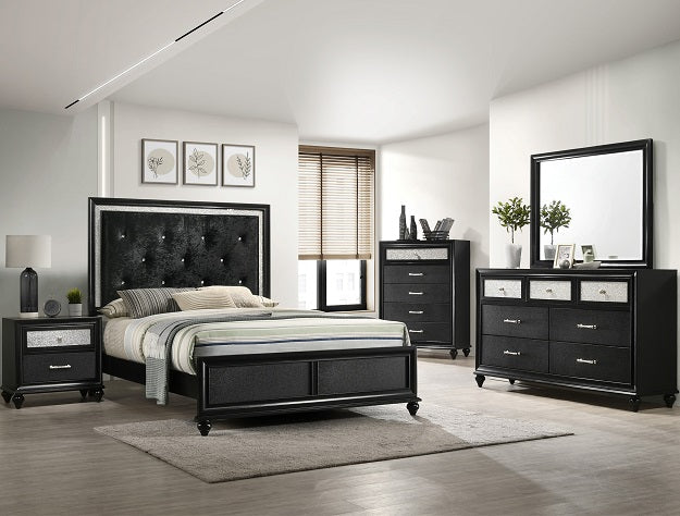LILA BLACK TWIN HEADBOARD/FOOTBOARD