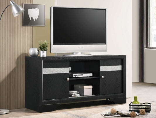 REGATA BLACK/SILVER TV STAND