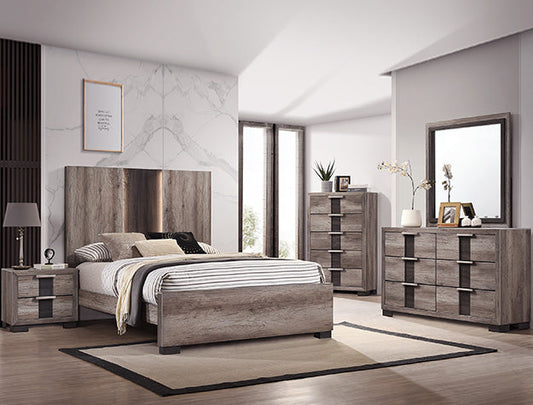 RANGLEY GRAY QUEEN HEADBOARD