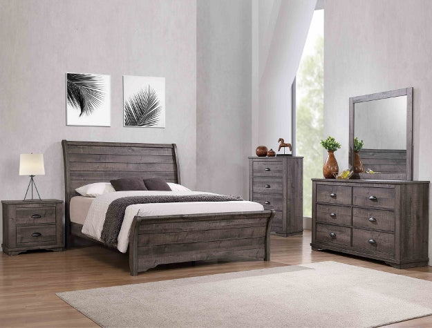 CORALEE GREY QUEEN FOOTBOARD