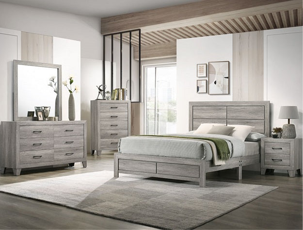 HOPKINS DRIFT WOOD PLATFORM BED 1 BOX