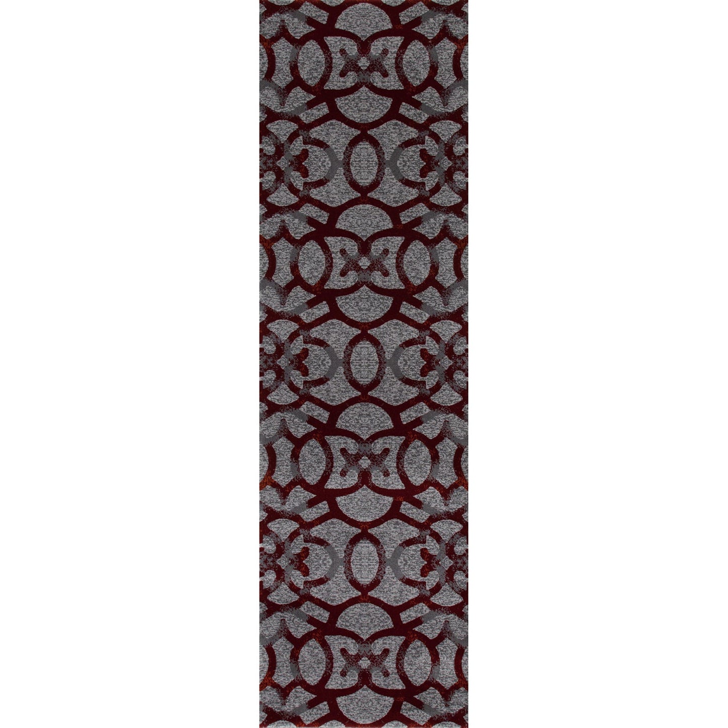 BASTILLE-AR_00_044_GRAY/RED-ROLL RUNNER 2.2 x 99-66x3018