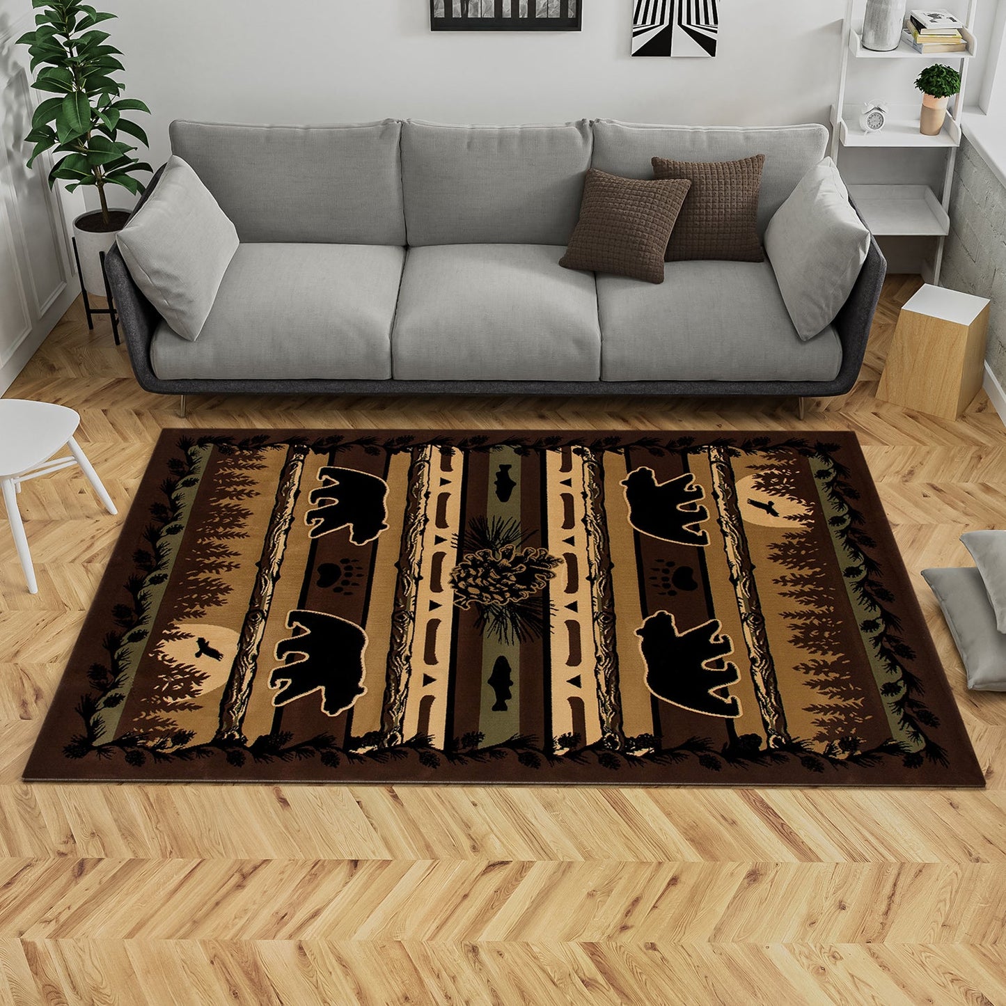CABIN-AR_00_0262_BRN/BLACK_NATURE BLACK BEAR-RUNNER 2.7x7.7-80x230