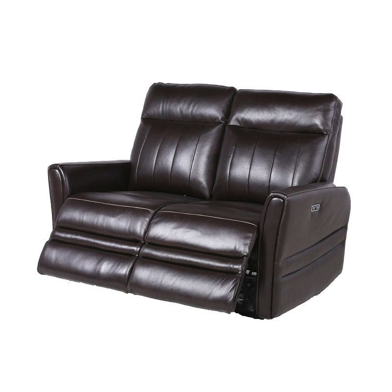 COACHELLA BROWN  LEATHER MOTION DUAL POWER LOVESEAT (Closeout)