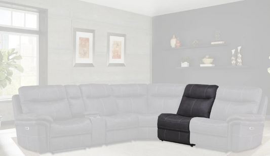 Mason Charcoal Sectional Manual Sectional Armless Recliner