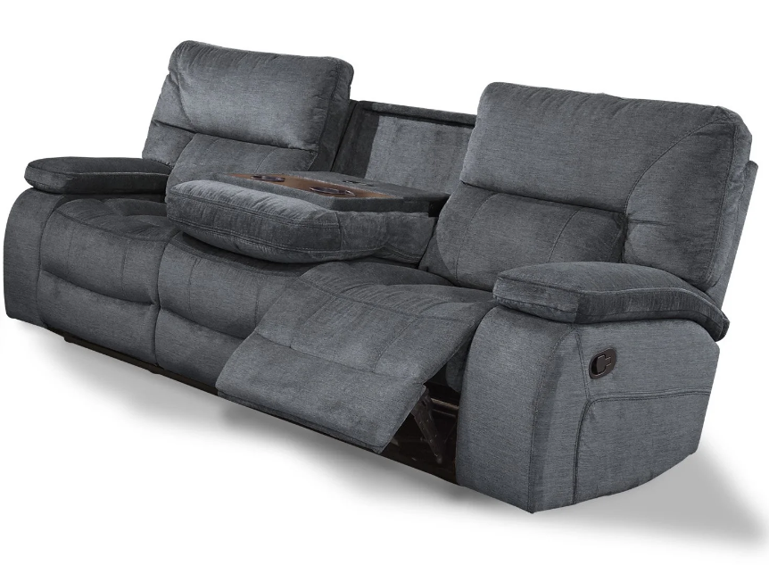 Chapman Polo Reclining Sofa With Drop Down Console