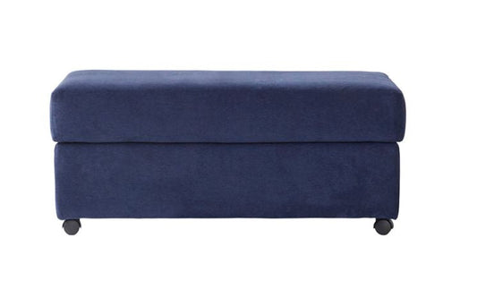14100 - Cameo Navy Ottoman
