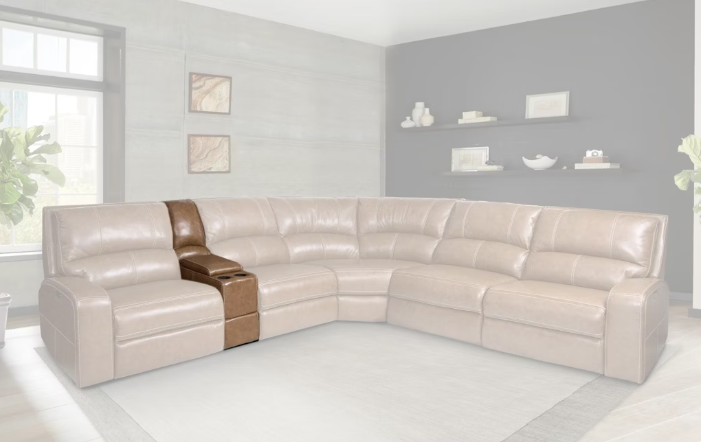 Swift Bourbon Sectional Entertainment Console