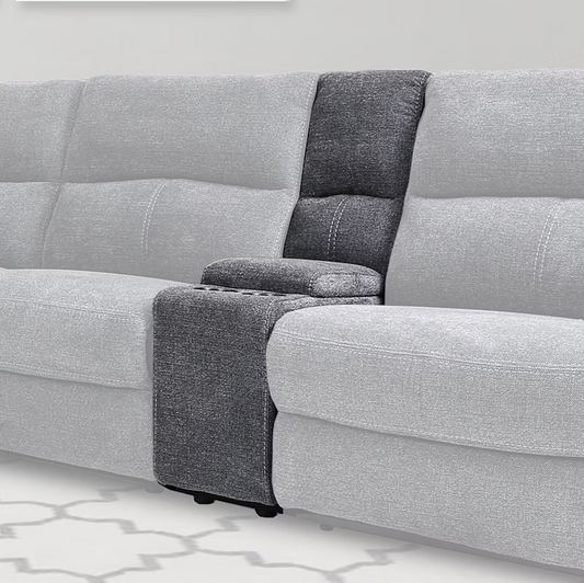 Polaris Bizmark Grey Sectional Entertainment Console
