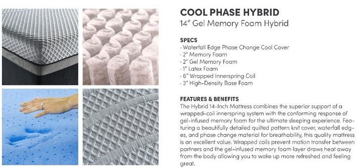 14 in Cool-Phase Hybrid Sapphire Sleep