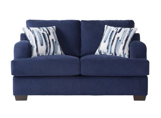 14100 - Cameo Navy Loveseat