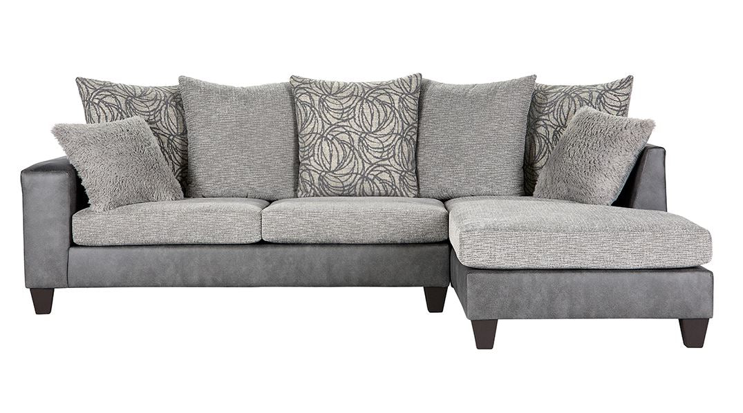 15325 - Buxton Graphite (Sectional) Left Facing Sofa