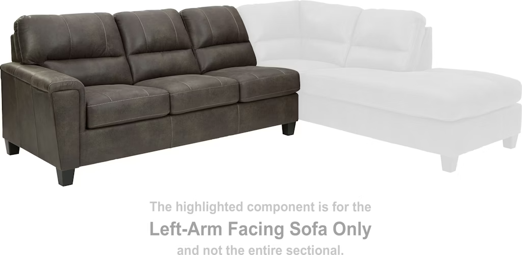 Navi Smoke Sectional Left Hand Facing Sofa