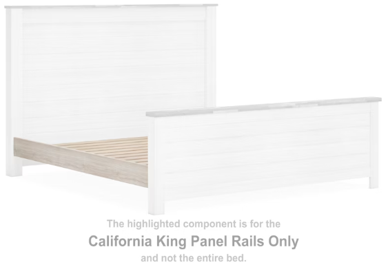 Willowton Cal king panel rails