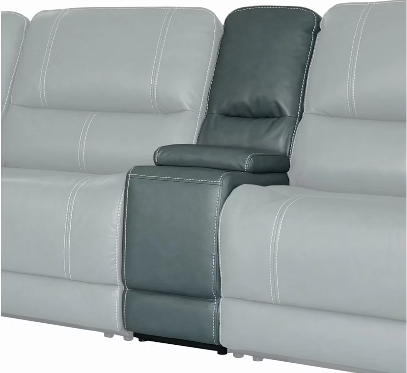 Cabrera Azure Sectional Entertainment Console