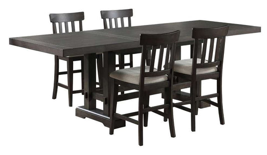 Napa Dusty Cedar Counter Table & 4 Counter Chairs