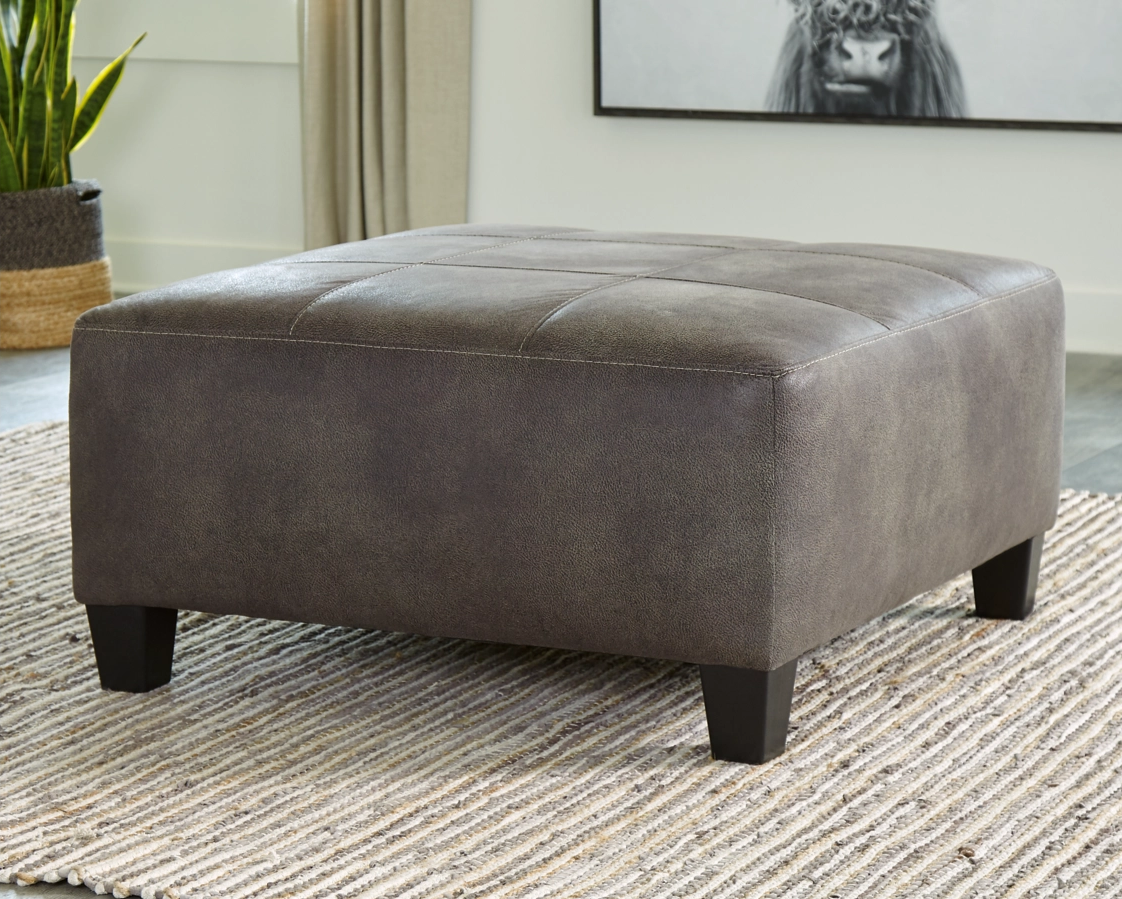 Navi Smoke Oversized Ottoman