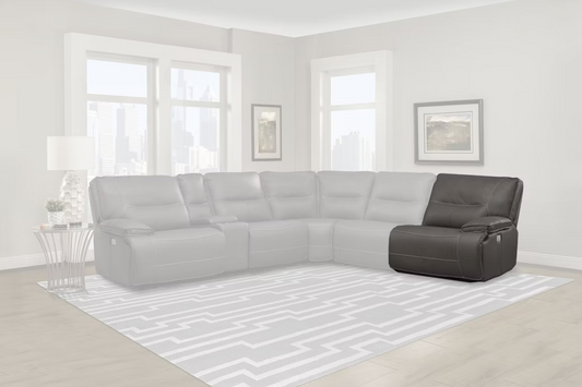 Polaris Haze Zero Gravity Sectional Power Sectional Right Arm Facing Recliner