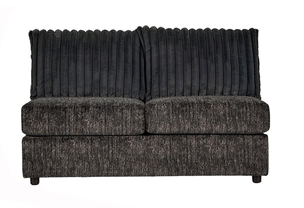 19950 - Galactic Charcoal (Sectional) Armless Loveseat