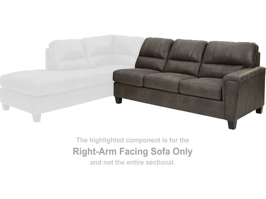 Navi Smoke Sectional Right Hand Facing Sofa