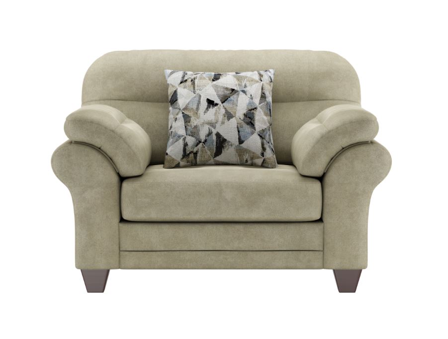 21900 - Capulet Buff Cuddle Chair