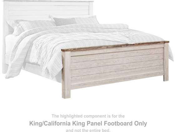 Willowton King Panel Footboard