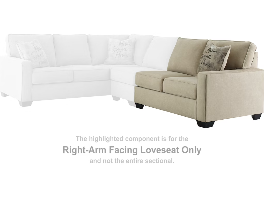 Lucina Quartz Sectional Right Hand Facing Loveseat