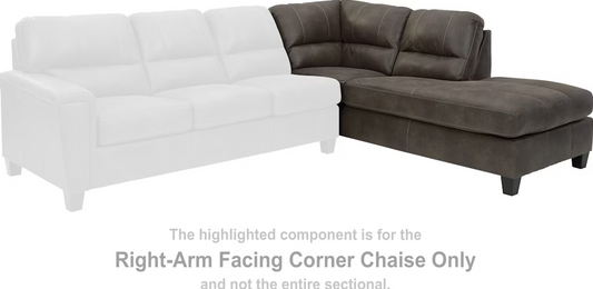 Navi Smoke Sectional Right Hand Facing Corner Chaise