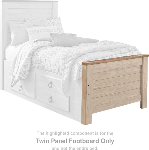 Willowton Twin panel footboard