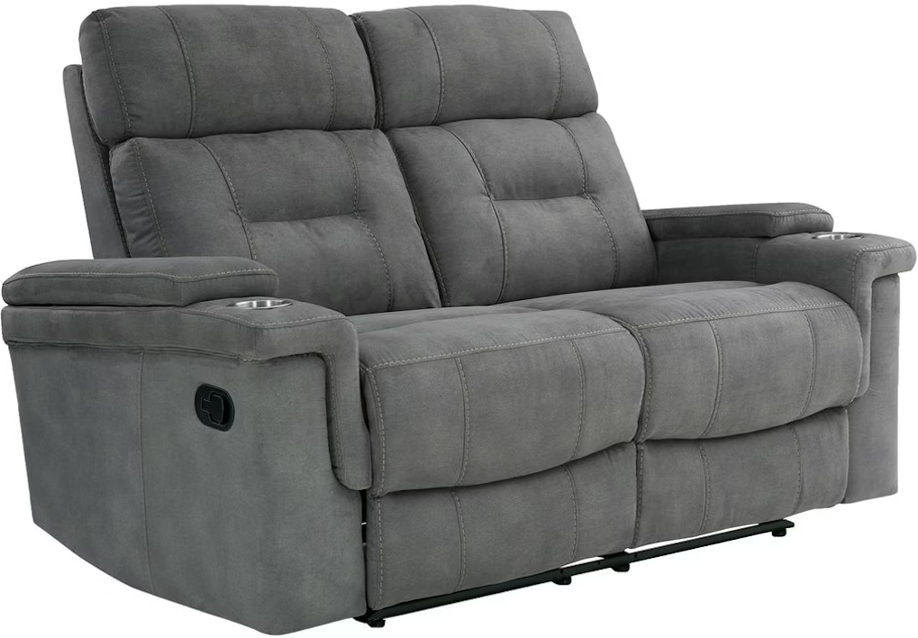 Diesel Manual Cobra Grey Reclining Loveseat