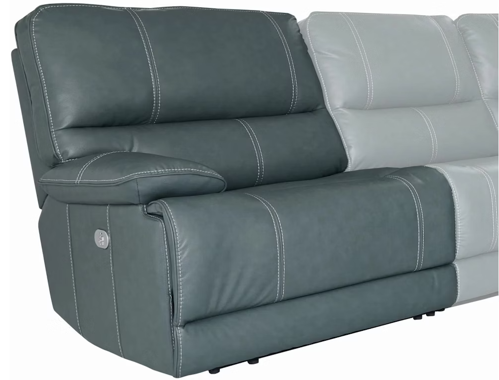 Cabrera Azure Sectional Power Sectional Left Arm Facing Recliner